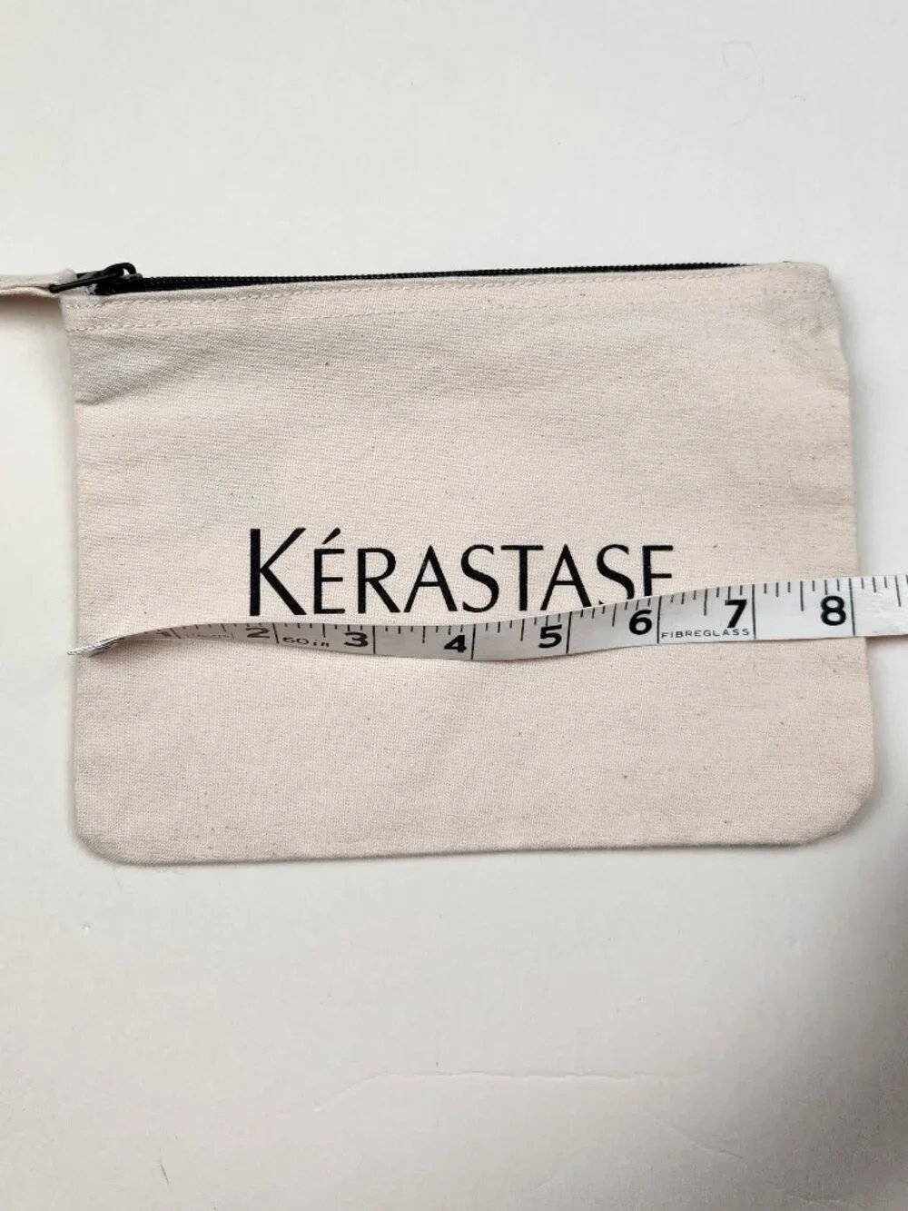 NWT Kerastase Paris Cotton Canvas Zip Cosmetics Travel Pouch